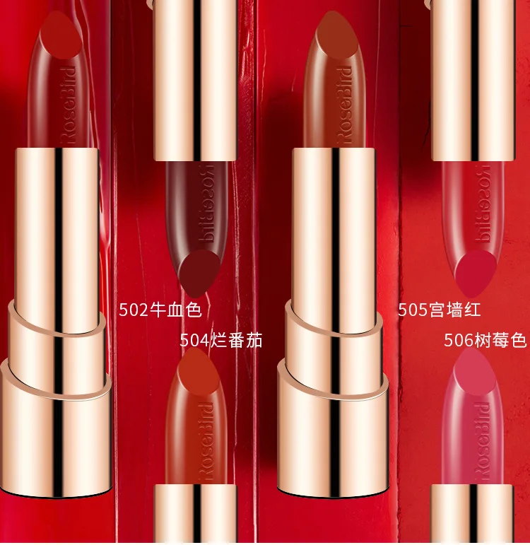 6 Kleuren Paardenolie Antiaanbaklaag Hydraterende Matte Lippenstift Hydrateren Langdurige Donkere Vrouwelijke Cosmetische Korea Make-Up Met Hoge Dekking