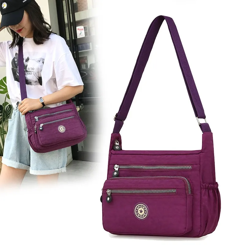 حقيبة ظهر خفيفة الوزن جديدة للسيدات المسنات، حقيبة سفر بحمالة كتف واحدة، محفظة نسائية للمسنات، حقيبة كروس للأمهات وكبار السن