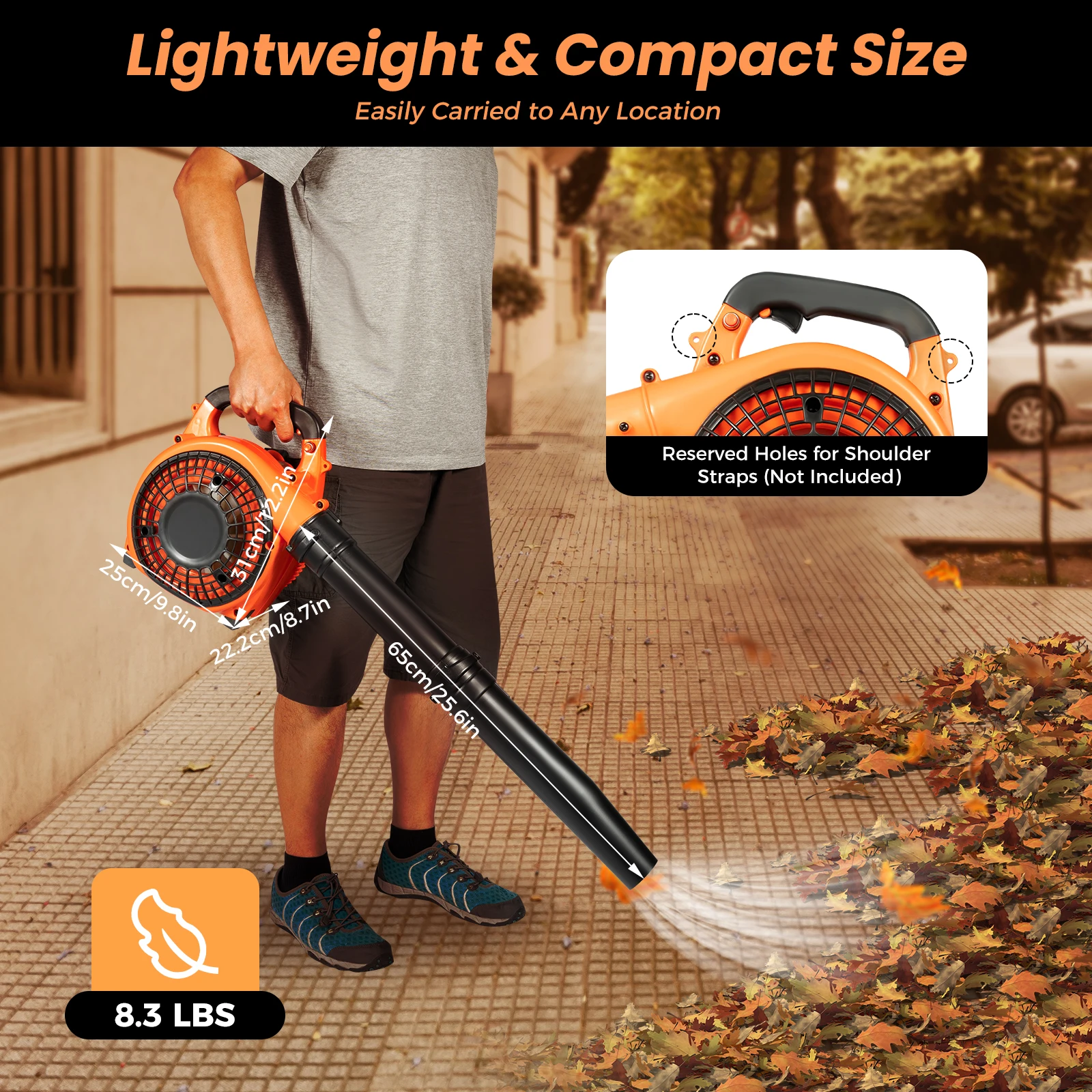 

Handheld Gasoline Fan Two-Stroke Snow Blower Construction Site Dust Blower Household Wind Powered Fire Extinguisher Leaf Blower