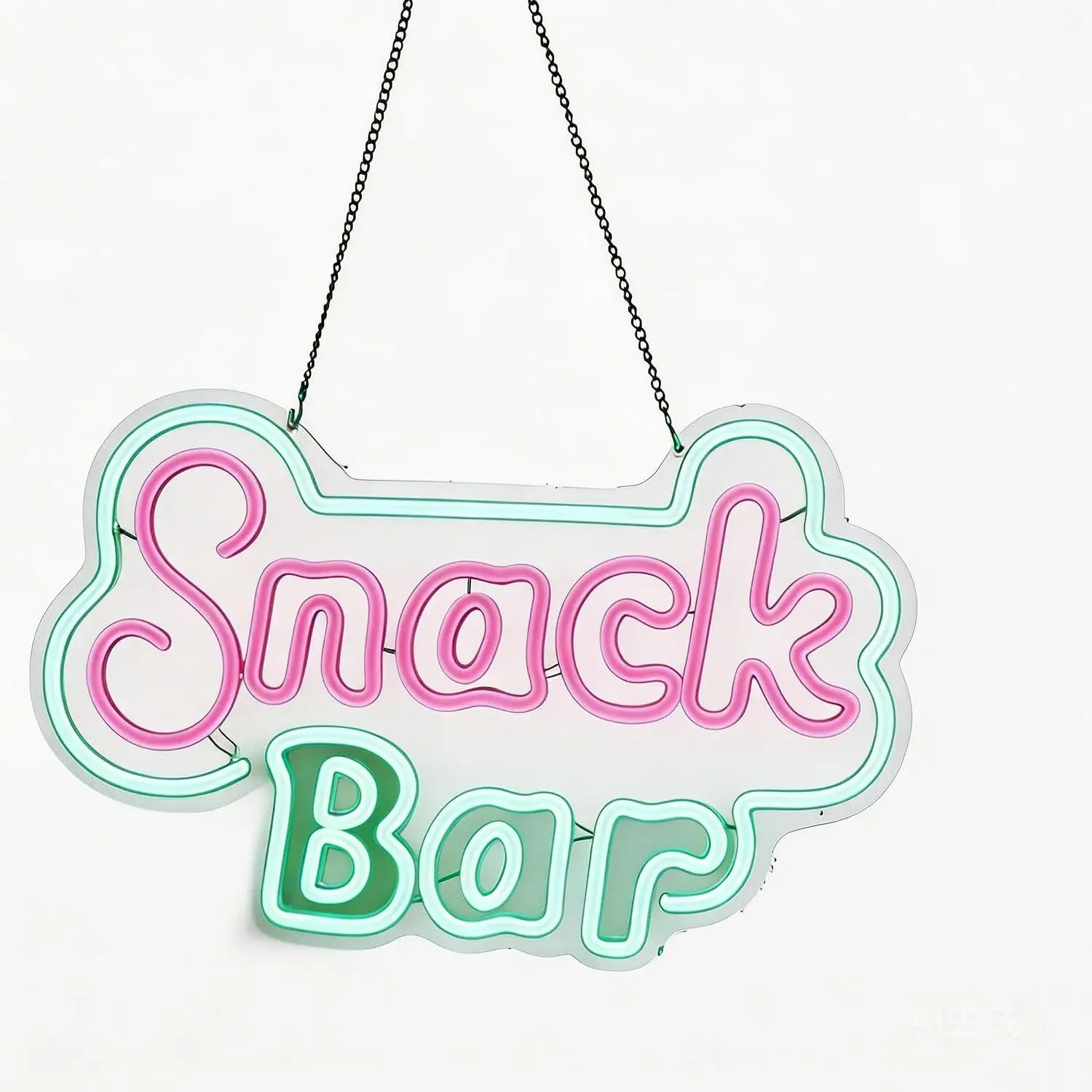 Snack Bar Neon Sign USB Dimmable LED Lights For Cafe Diner Game Room Snack Store Wall Art Decor Signboard Light Hanging Ornament