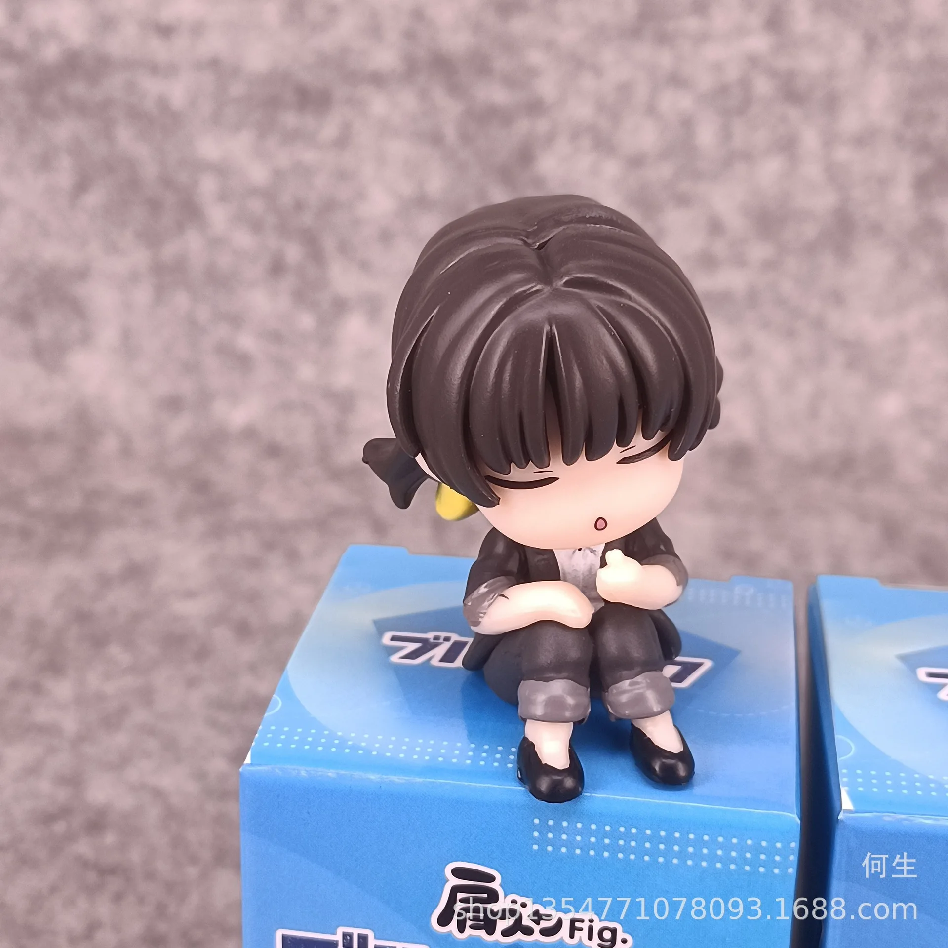 4pcs/set Anime BLUE LOCK Q-version Sitting posture Action Figure PVC Model Statue Twisted Egg doll Toy Desk Decor Gifts boxed