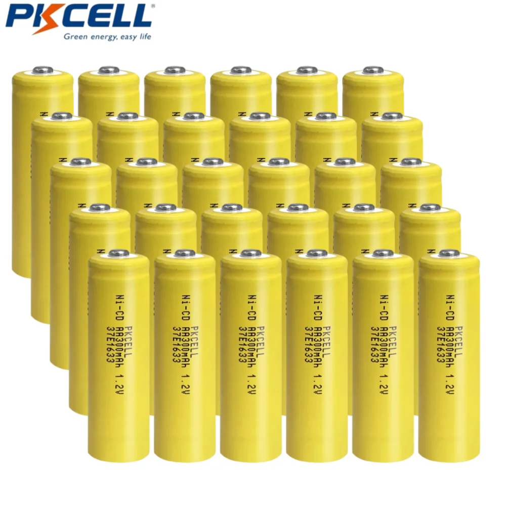 

30 Штук AA NI-CD Аккумуляторной батареи 300 мАч 1,2 В Ni-CD Аккумуляторной батареи 300 мАч 1,2 В для Солнечных фонарей