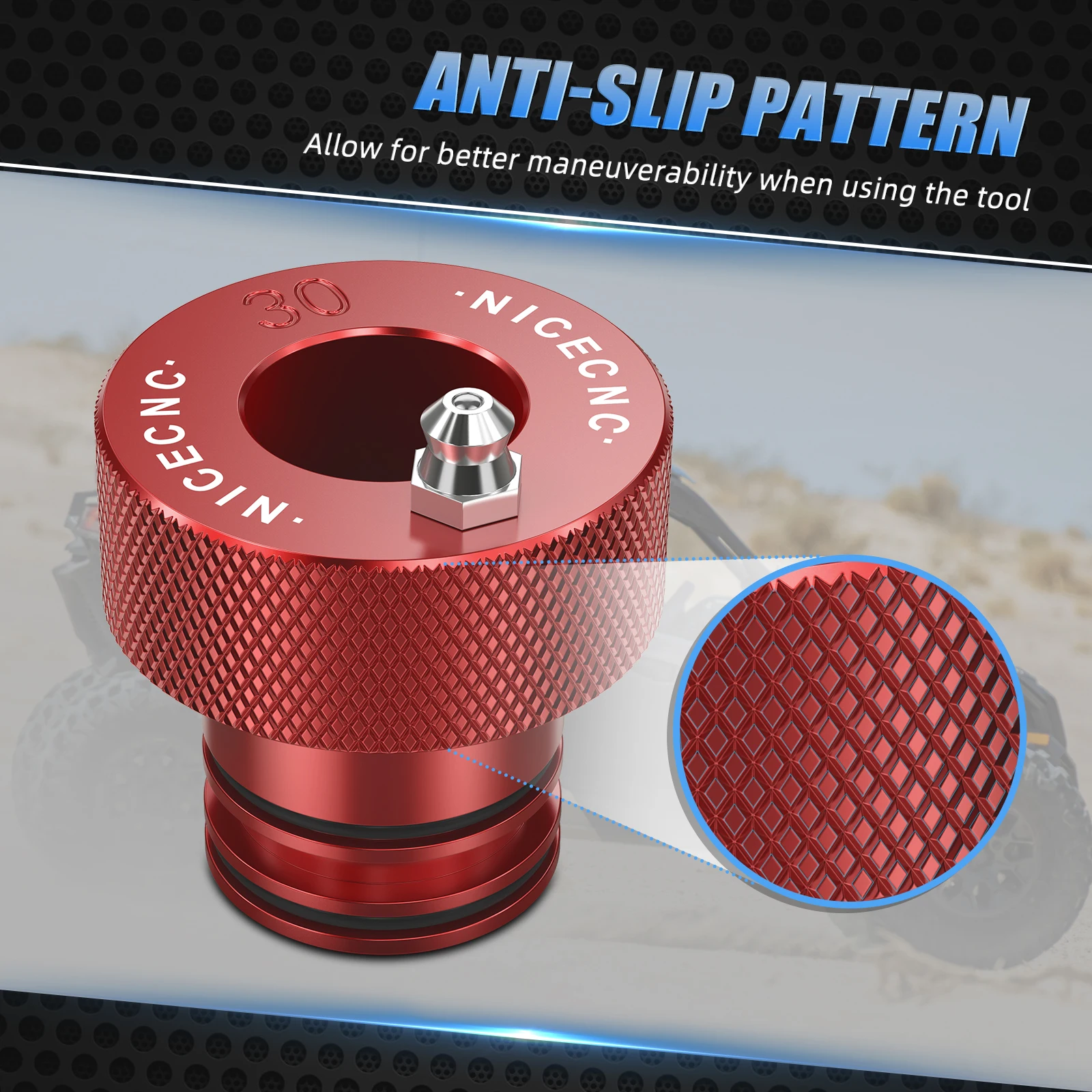 أداة تشحيم محمل العجلة UTV ATV لـ Can Am Maverick X3 Commander 1000 Renegade أوتلاندر ماكس المدافع سبائك الألومنيوم #4