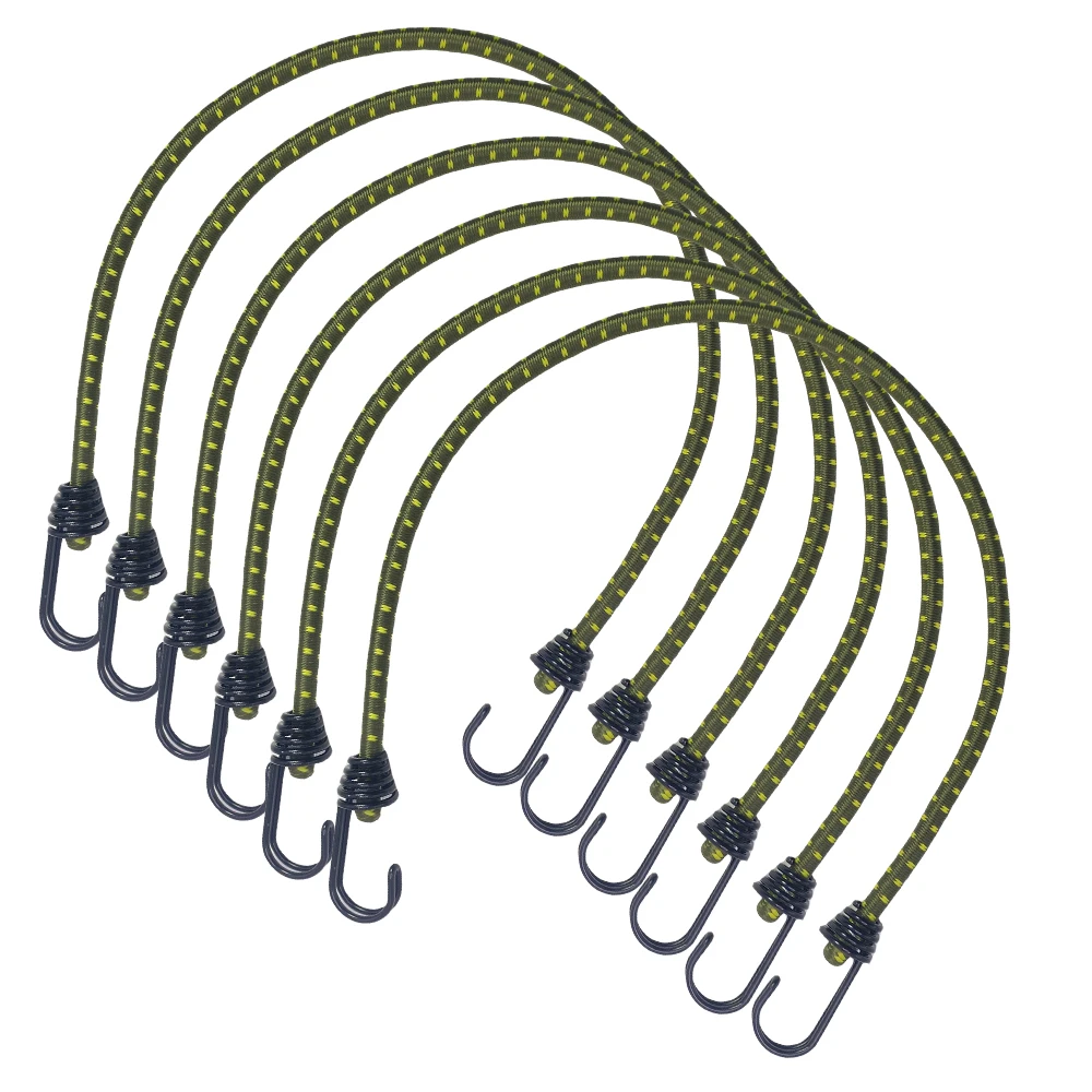 6-teiliges elastisches Bungee-Seil-Set, gebundenes Seil, hohe Elastizität, Gepäckgurte, Seil für Fahrräder, Spanngurte, Camping und Autos, Bungee-Seil-Binder – Detail 7