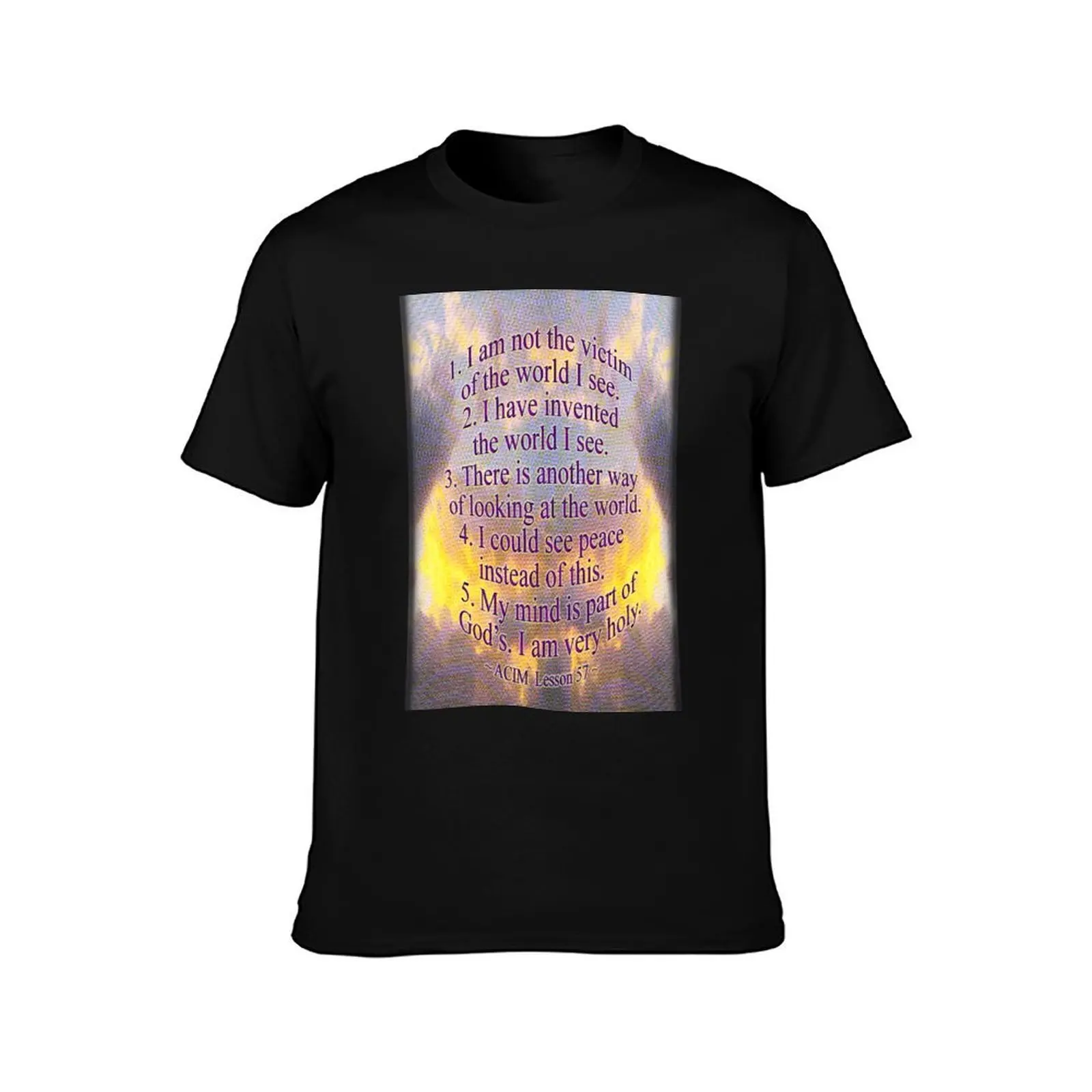 ACIM Lesson 57 T-Shirt Odor Resistant Short Sleeve Top T-Shirt