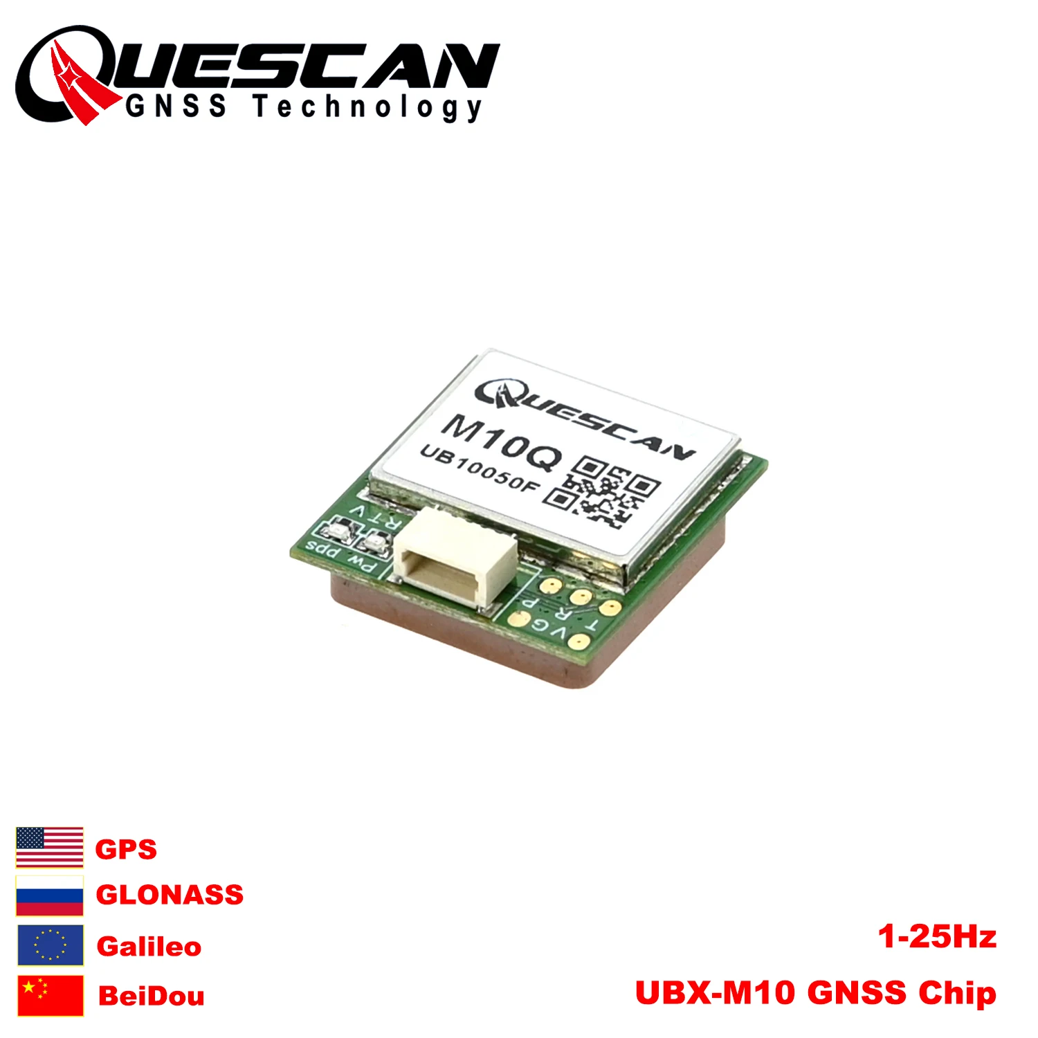 QUESCAN M10Q Drone FPV M10 GPS GNSS Module GPS Galileo BeiDou GLONASS Receiver INAV AP PIX BF RC Airplane GPS NMEA UBX Protocol