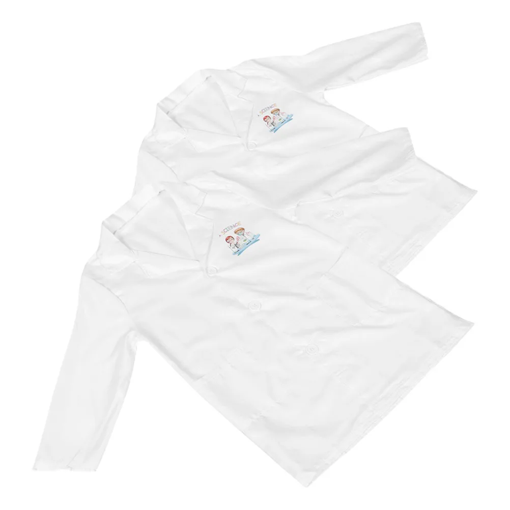 

2Pcs Scientist Costume Custom Science Lab Coat School Projects Imaginative Play Comfortable Fit Washable Supply