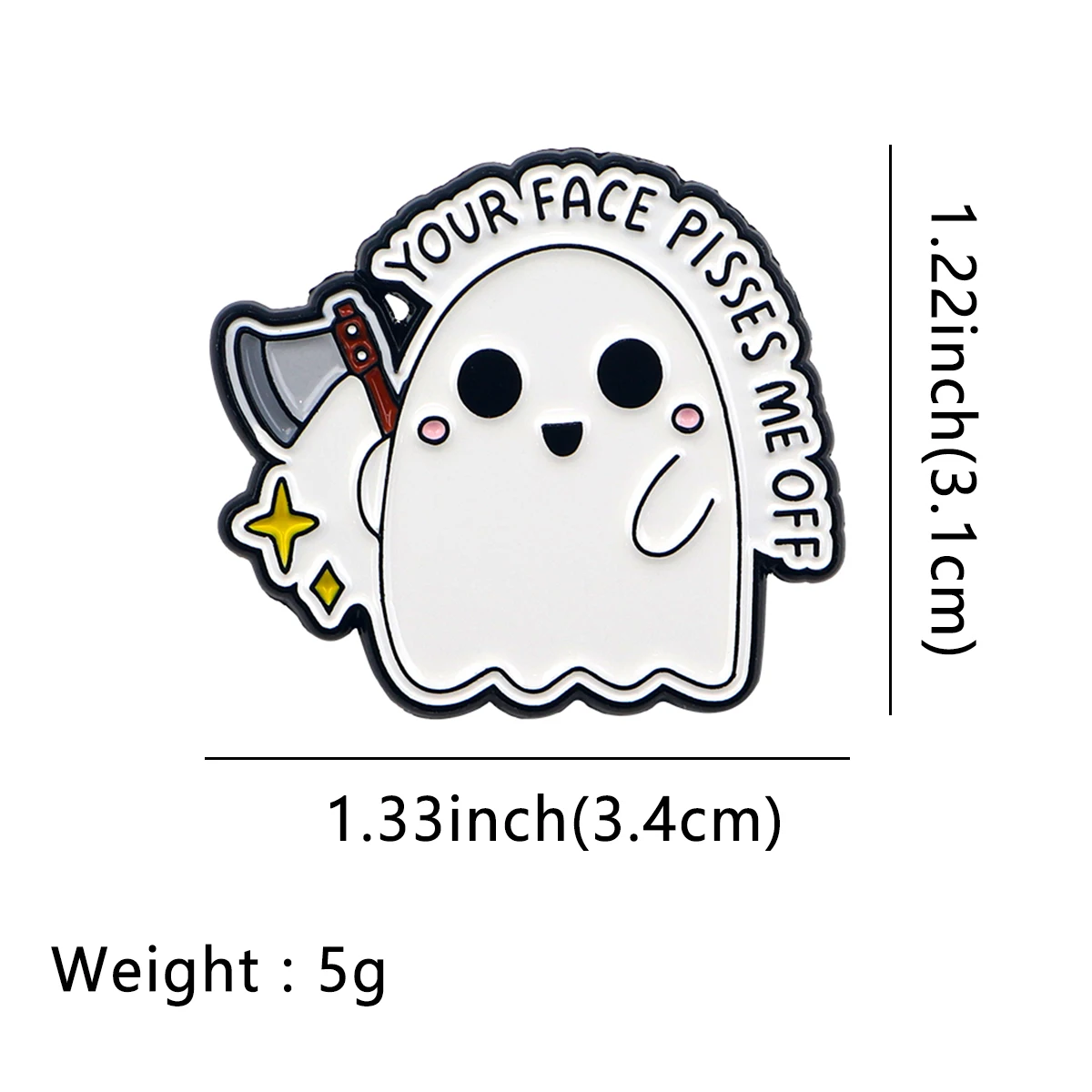 Halloween Ghost Enamel Lapel Pin Badge Pins Hats Clothes Backpack Decoration Jewelry Accessories Gifts for Friends