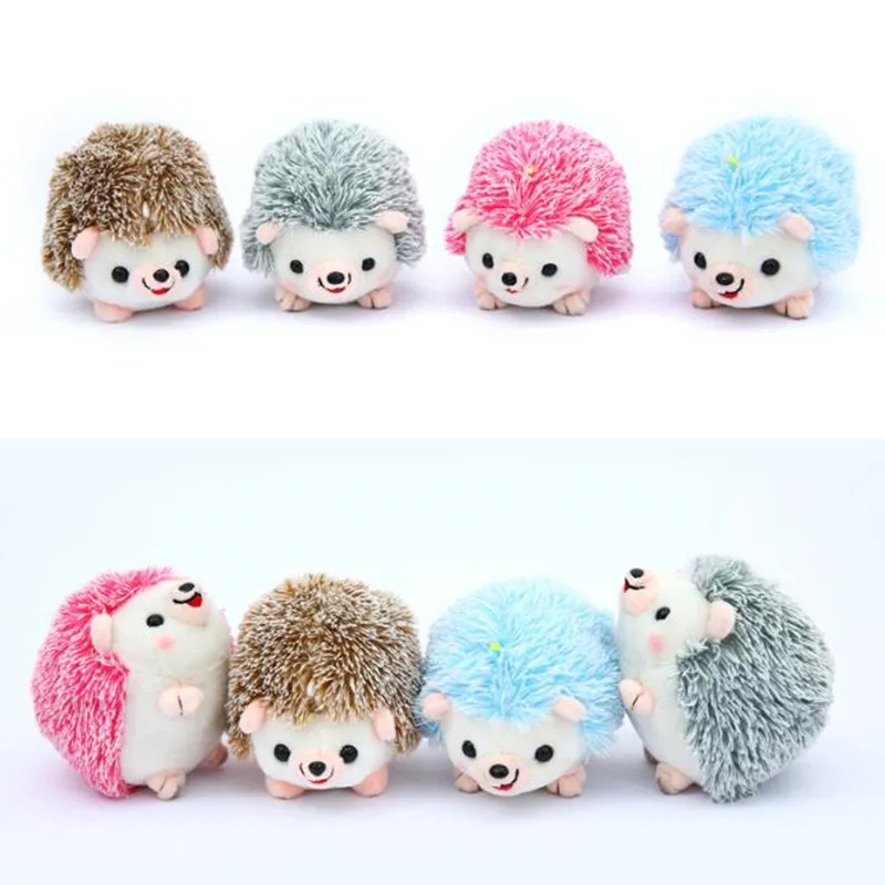 Porte-clés hérisson en peluche, jouet Animal en peluche, Animal en peluche, fourrure de voiture, Anime, cadeaux pour femmes, jouets pour filles