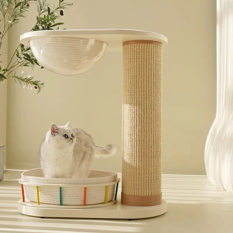 Cat climbing frame, amusement park series, space capsule super scratch-resistant sisal, solid wood cat scratching board