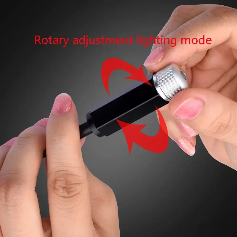 Luce stellare per atmosfera da tetto a LED USB per auto e decorazione domestica Proiettore Atmosfera regolabile Luce notturna ambientale Lampe