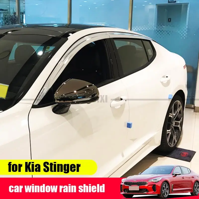 for Kia Stinger window rain shield ABS electroplating platinum rain shield exterior trim Stinger 2018 -2023