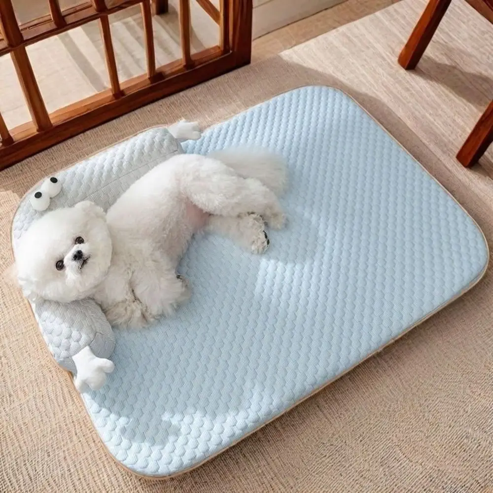 

Breathable Cooling Pet Sleep Mats Anti-slip Removable Summer Dog Beds Soft Smooth Comfortable Pet Cool Bed Nest