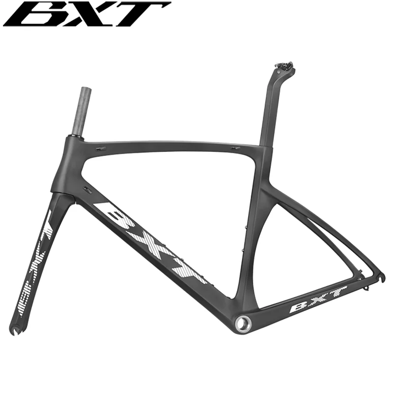 BXT Ultralight Carbon Bike Frame, Road Frame, BSA V Brake DI2 Mechanical Frame, Glossy or Matte Frames, Carbon Fork, New