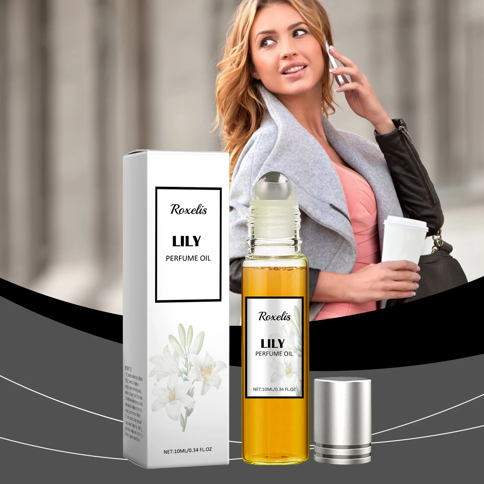 Lady Pheromone Perfume,Enhanced Scents Pheromone Perfume, Pheromone Perfumes for Women, Fresh Long-Lasting Portable Perfume