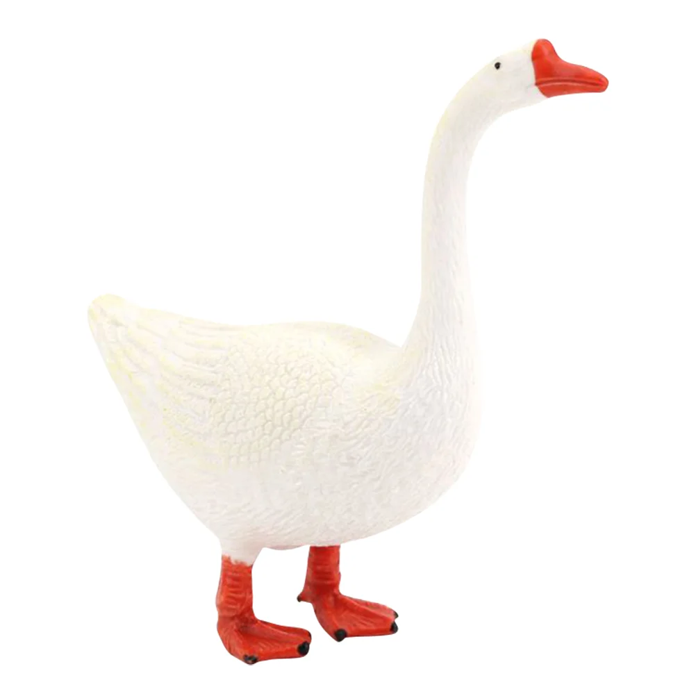 

Swan Ornaments Lovely Goose Statue Craft Decoration Sculpture Home Figurine Plastic Car