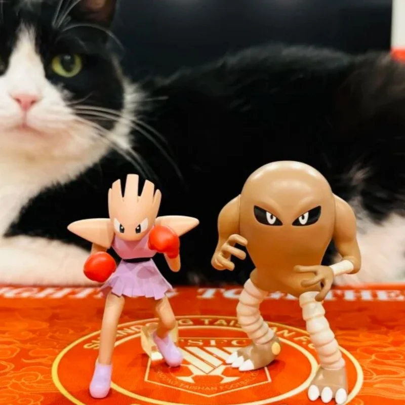 

New Arrival Anime Pokemon Hitmonlee Scale World 1:20 Action Figure Cute 3d Print Model Doll Desktop Collecte Children Toys Gifts
