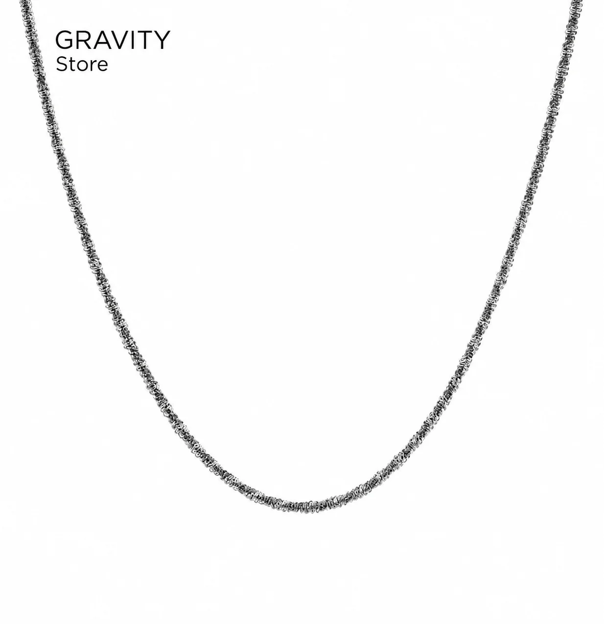 316L Stainless Steel Popcorn Chain 58cm, Non-Tarnish Beaded Wheat Necklace, Waterproof Minimalist Hip Hop Jewelry Gold