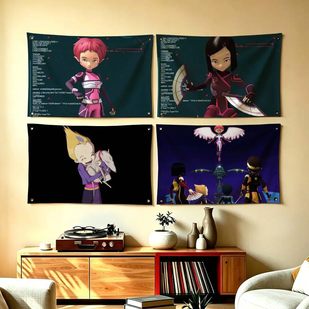 Classic Animations C-Code Lyoko-O  Flag Suitable For Party Club Outdoor Interior Wall Decoration Banner Fans Gift