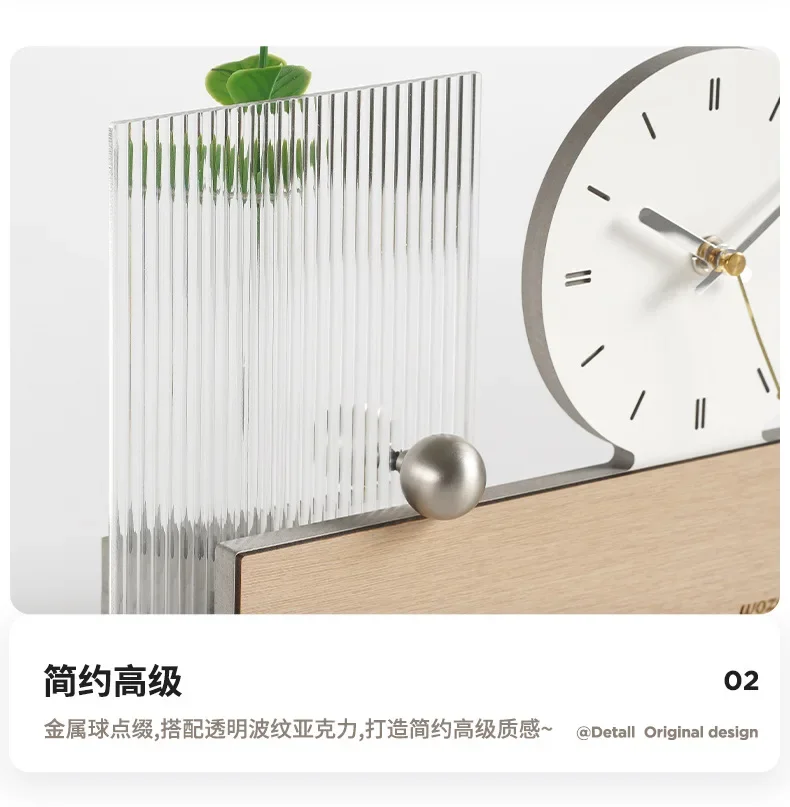 Creative clock ornament living room entrance TV cabinet wine cabinet decoration