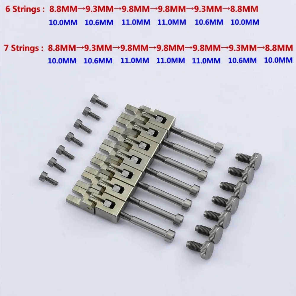 I Set Titanium Alloy Guitar Bridge Saddle For FR Tremolo System Bridge -  JP(Origin)