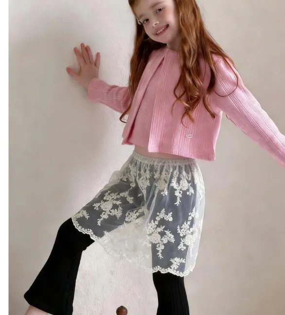 

3 pcs set Grils Children Summer Dress New Fashionable Comfortable Sweet Cute Pink Princess