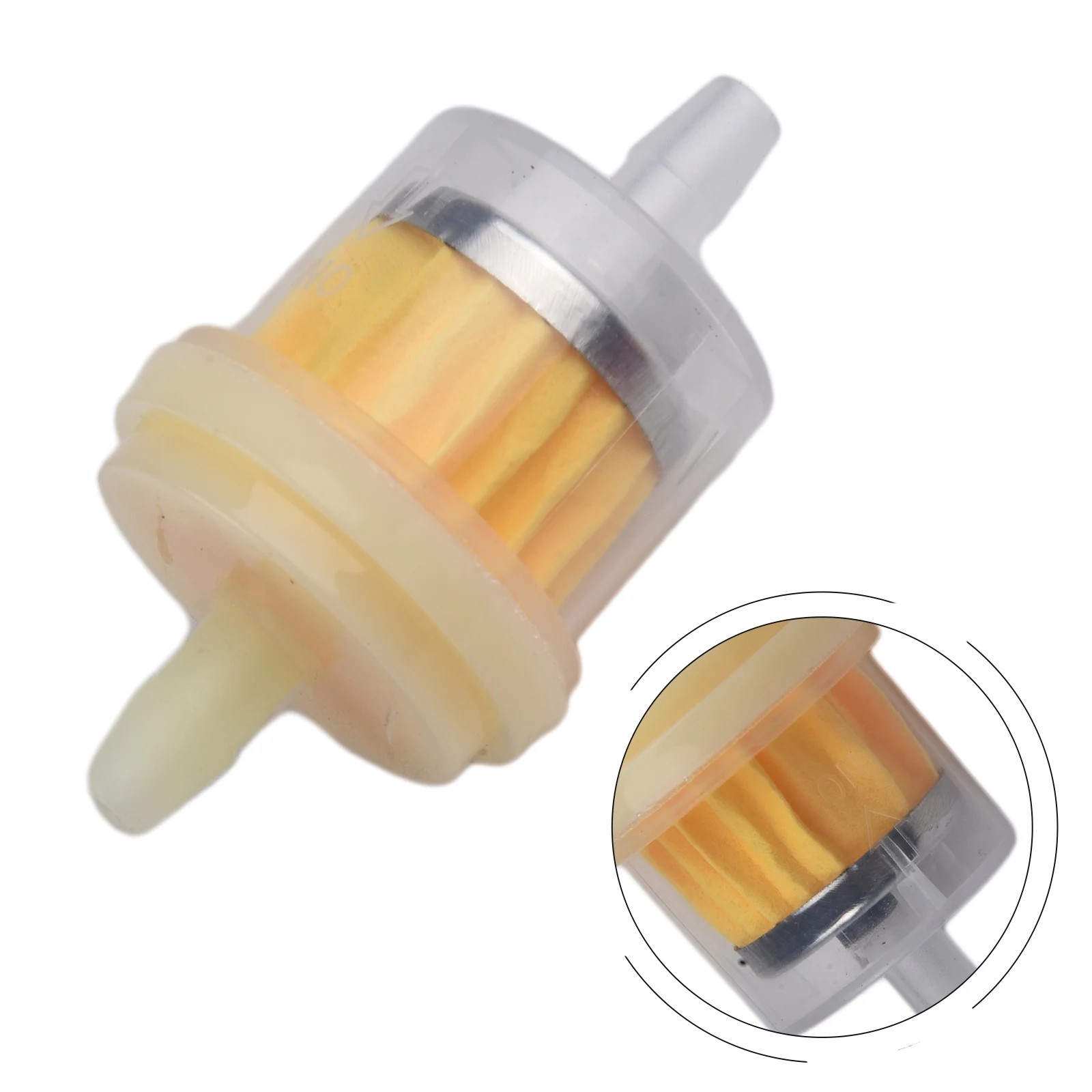 1pcs White Fuel Filter Petrol Filter With Magnet  For Motorcycle Scooter Moped ATV Quad Bike Practical Maintenance Accessories