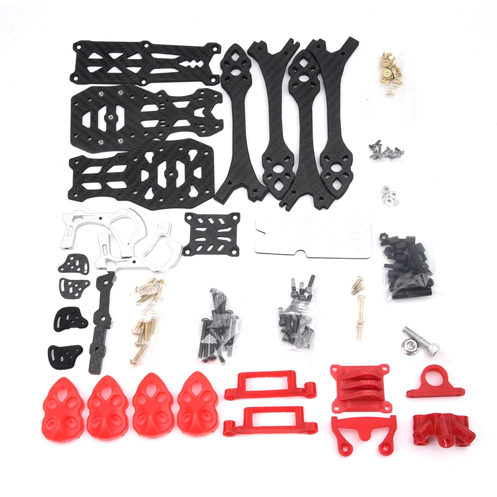 MARK5 O4 PRO 5-Zoll 225mm Radstand Carbonfaser-Rahmenkit mit 5mm Arm für RC FPV Freestyle Langstrecken-Renndrohne Quadcopter – Detail 13