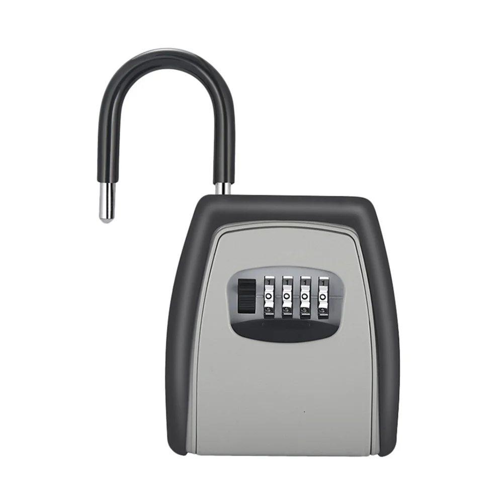 

4 Digit Combination Key Lock Box Waterproof Heavy Duty Wall Mounted Metal Key Safe For Home Office Garage Outdoor Storage
