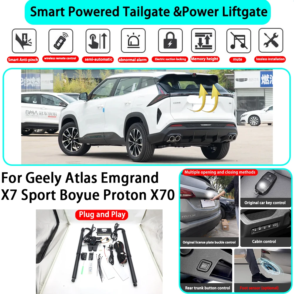 

﻿for Geely Atlas Emgrand X7 Sport Boyue Proton X70 Smart Automatic Powered Tailgate Electric Power Tailgate Lift Kit Key Close