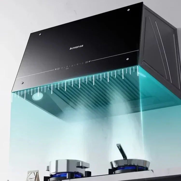 new wall - mounted top - suction range hood Large - suction  for small household kitchens range hood  kitchen hood