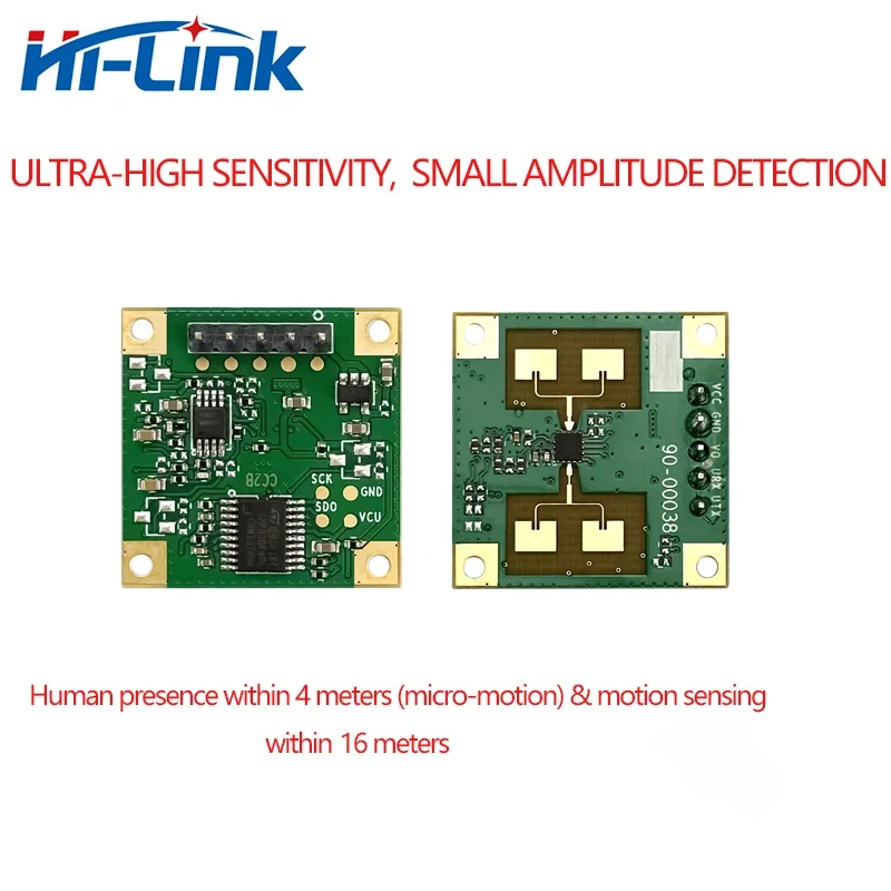 HLK-LD1115H 24Ghz sensore di presenza umana modulo Radar TTL comunicazione seriale rilevamento Micro-movimento sensore mmwave