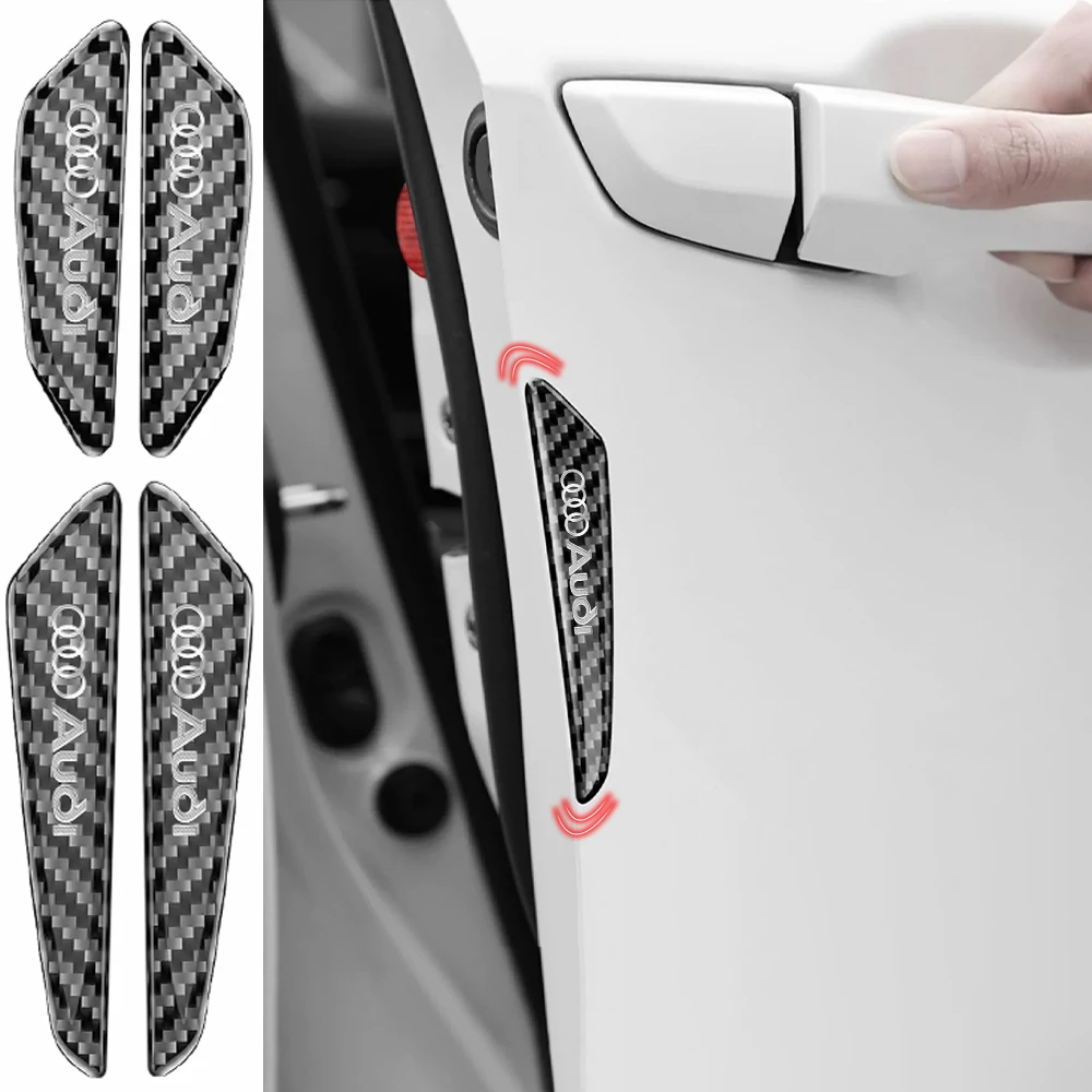 

Текстура из углеродного волокна, защитная наклейка на край двери автомобиля, противоударная полоса для AUDI SLINE A1 A7 A8 Q2 Q3 Q5 Q7 TT A4 A3