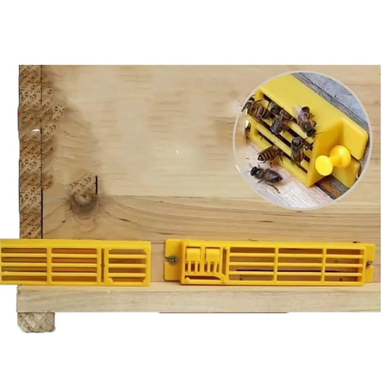 A03F-30X Design Small Bee Queen Entrance Gate Anti Flying Reducer Closer Porch Hive Also For Swarm Colony Release Drone Bee