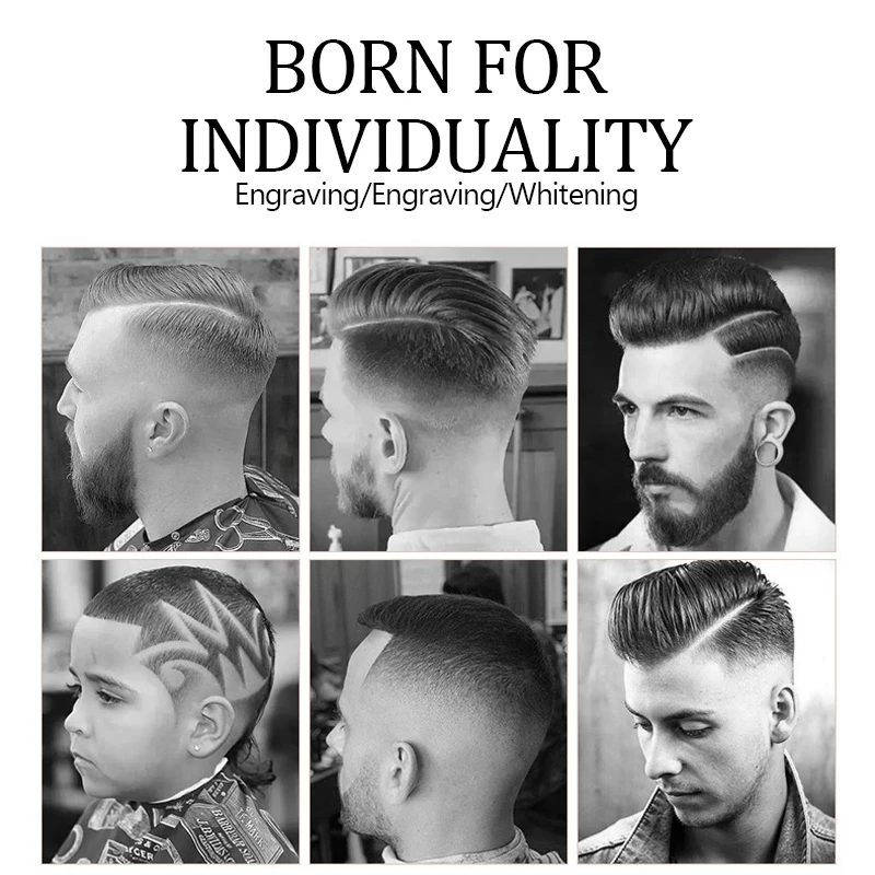 Профессиональный триммер для волос от Kemei, беспроводная Парикмахерская Машинка для стрижки волос для мужчин, регулируемая, аккумуляторная