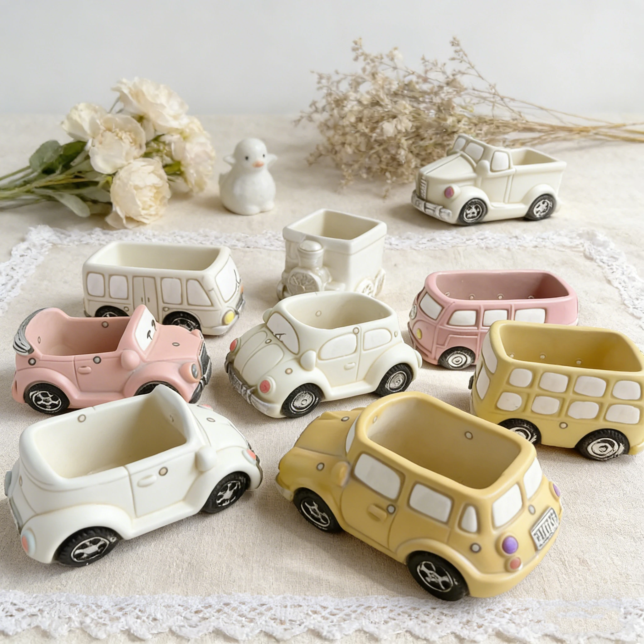 Mini Car Silicone Candle Mold 3D Classic Car Art Resin Plaster Crystal Cement Mold DIY Chocolate Cake Molds Home Decoration Gift
