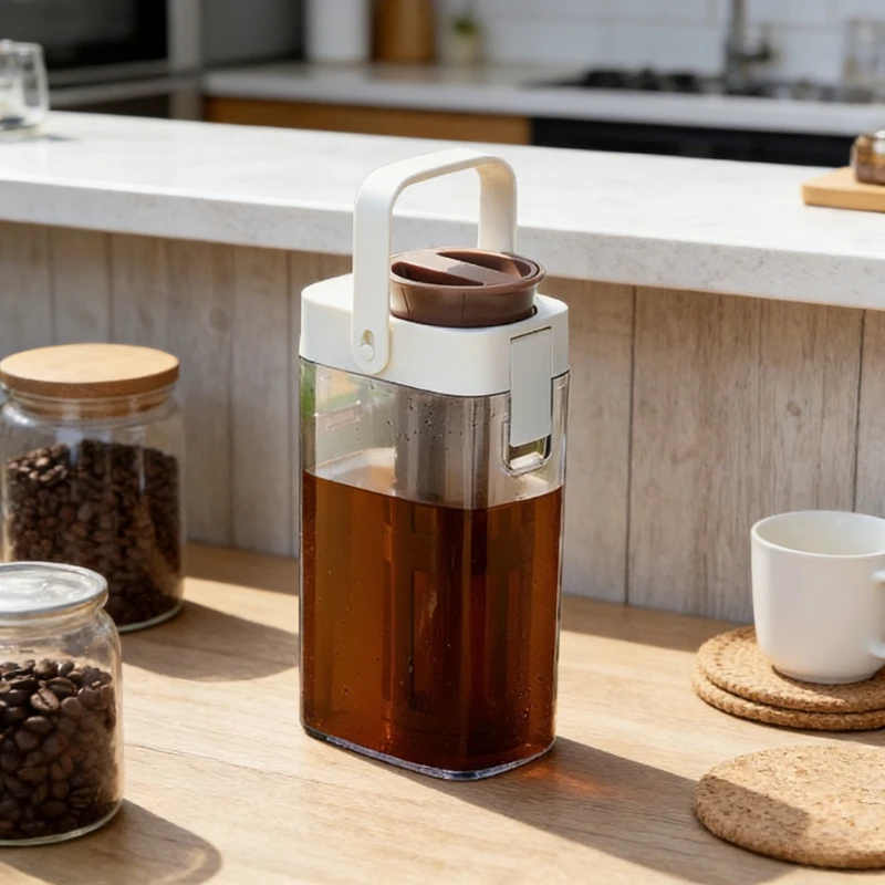 

Новая минималистичная кофеварка для холодного заваривания с фильтром, профессионального класса, большой емкости, для холодного кофе и заваривания цветочного чая, кувшин-инфузер