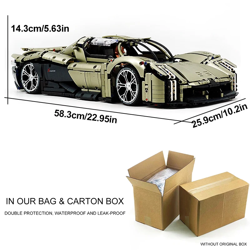 クラシックGULY 10626 機能性スポーツ車両 組み立てブロック テクニカルビークル ブロック組み立て 教育DIY玩具 クリスマスプレゼント 子供向け