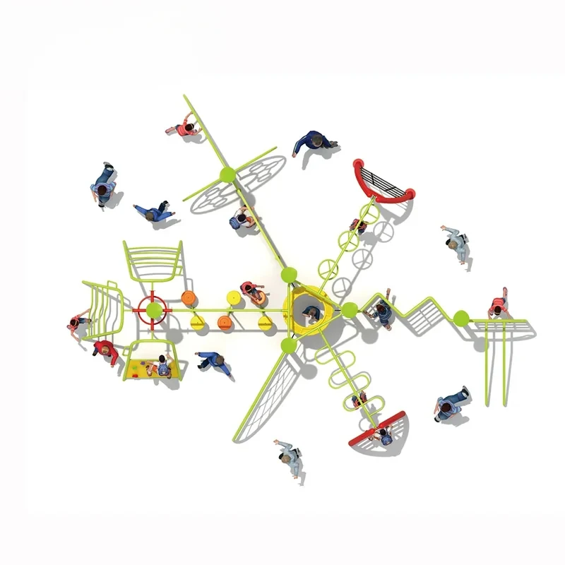 Kids challenging items Outdoor playground equipment climbing structure children physical fitns training
