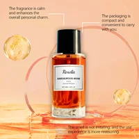 Roxelis 50ml Elegant Fragrance Natural Fresh Fragrant Feel Gentle Charm Daily Portable Sandalwood Fragrance 4