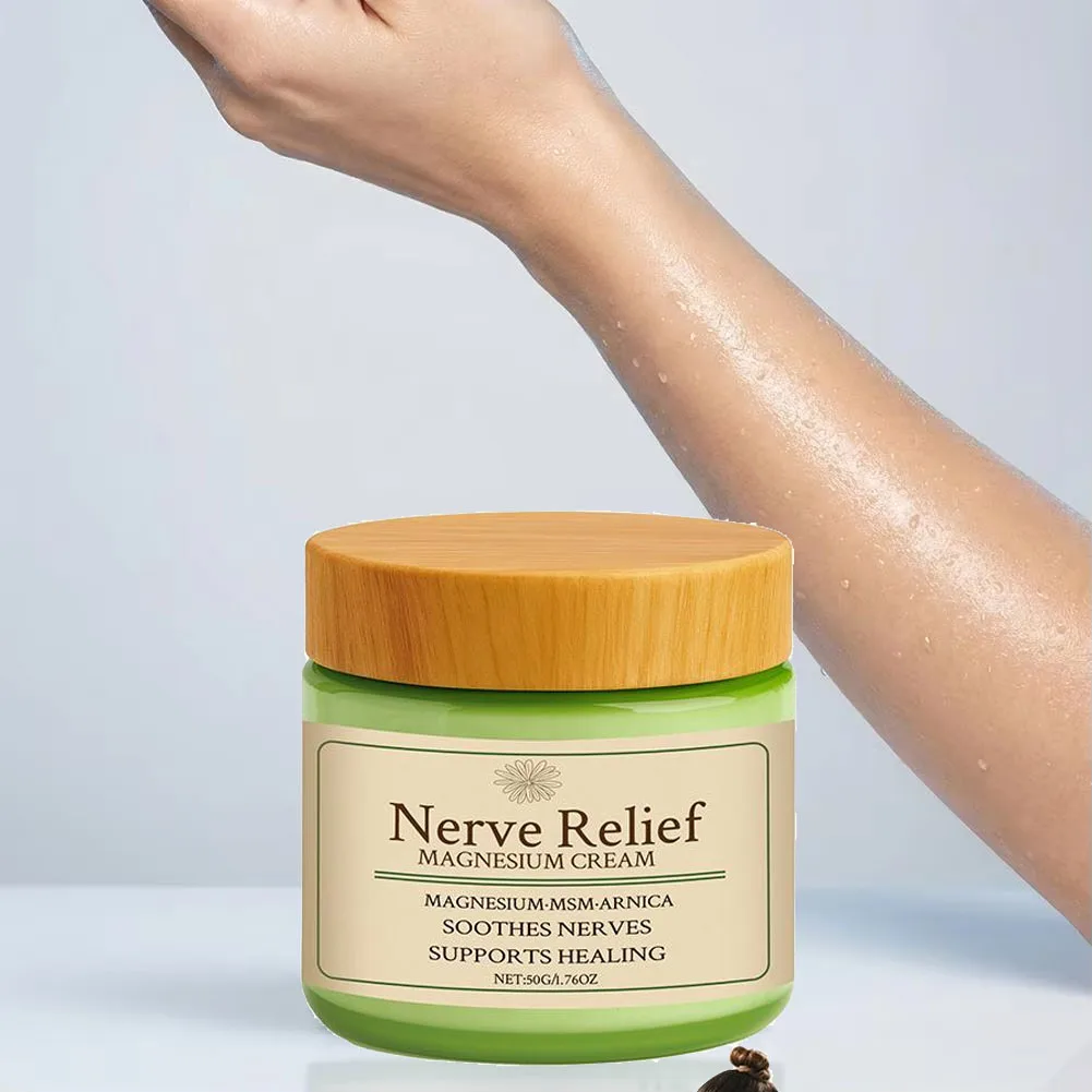 Magnesium Soothing Body Cream - Relieves Tension & Muscle Discomfort, Deep Moisturizing for All Skin Types