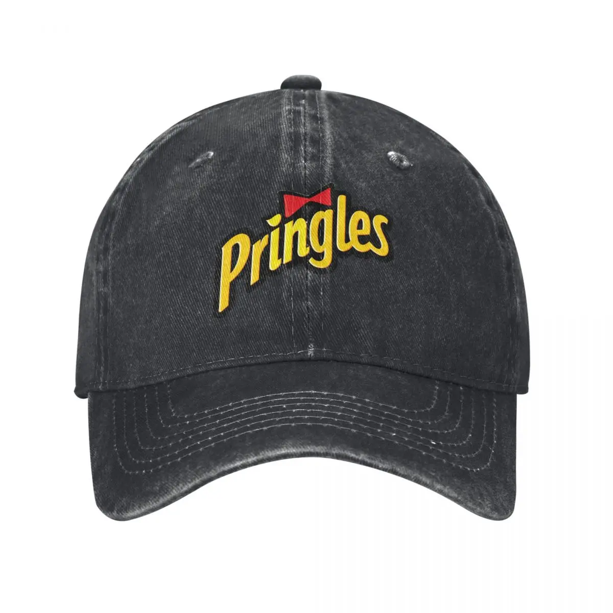 P-Pringles Logo Baseball Cap Potato Chips Outdoor Sports Hot Sale Trucker Dad Hat Men Adult Casual Design Snapback Cap