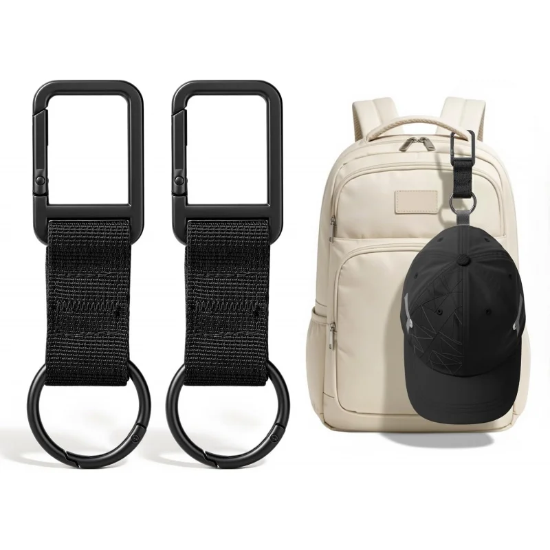 Backpack Hat Hanger Outdoor Portable Hat Clip Backpack Hat Hanger Travel Hat Storage Hanger with Keychain