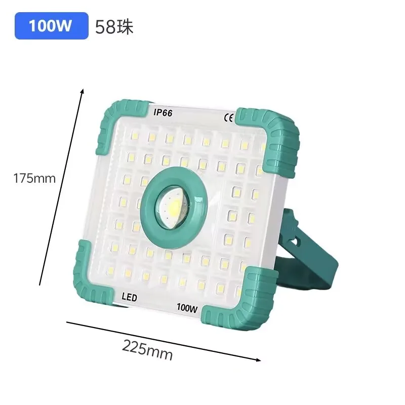 Solar camping lamp, outdoor LED solar portable emergency lighting, home outdoor garden lamp, mobile portable charging spot lamp