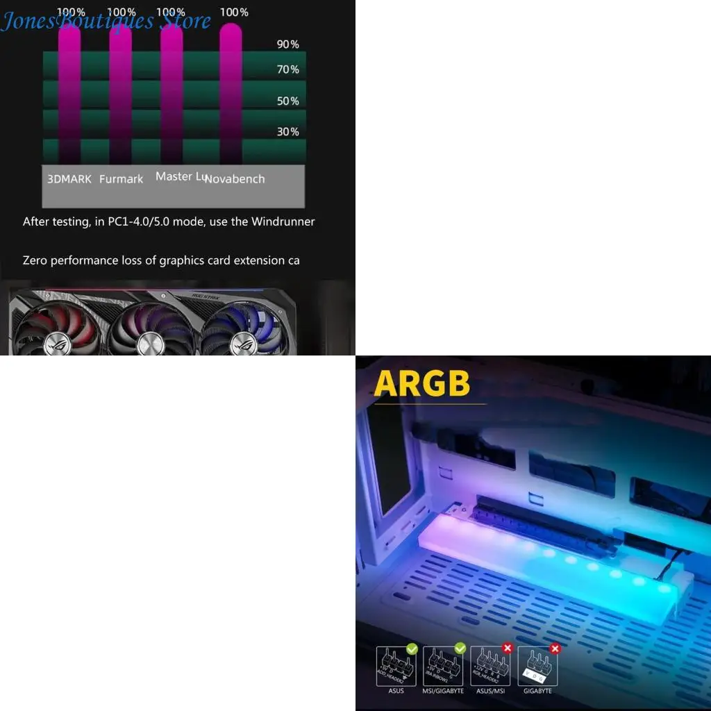 

PCIE Universal Vertical GPU Holder ForATX Matx Case VGA Graphics Card W8KE