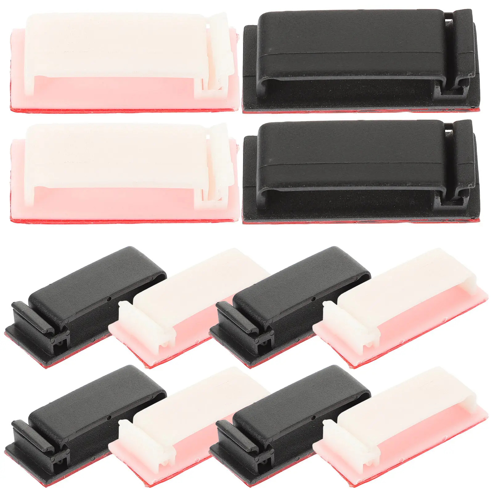 

20Pcs Cable Management Clips Plastic Wire Organizer Clips Self Adhesive Under Desk Cord Management No Drill Required for Home