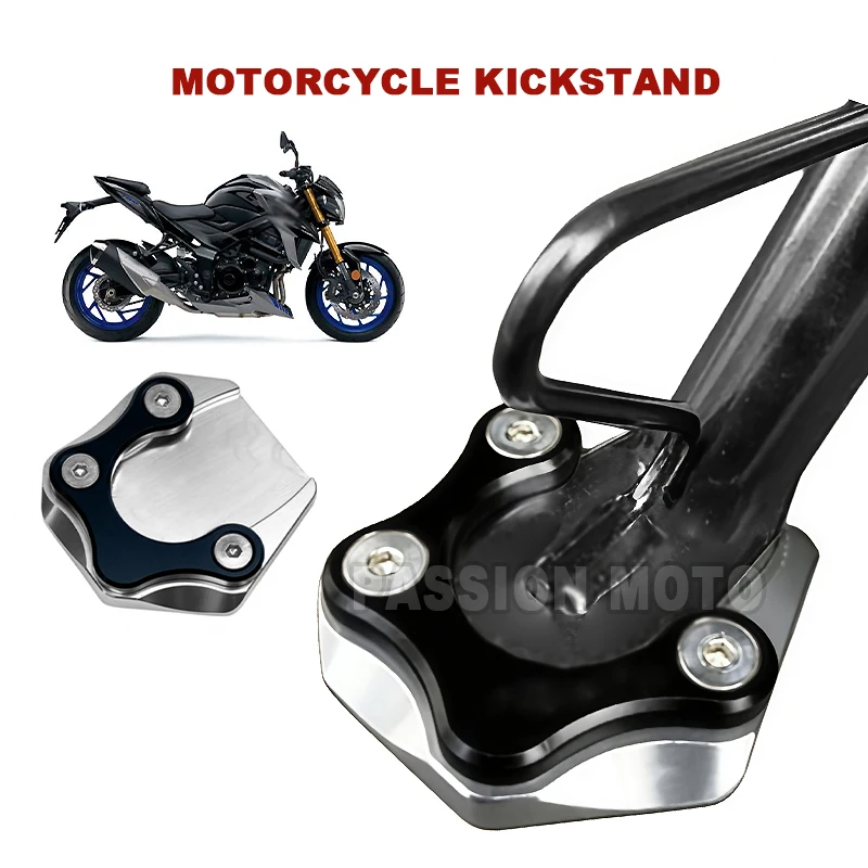 

For Suzuki GSX-S750 GSR750 2016-2021 GSXS1000 F Motorcycle Accessorie CNC Kickstand Enlarge Side Stand Extension Support Pad