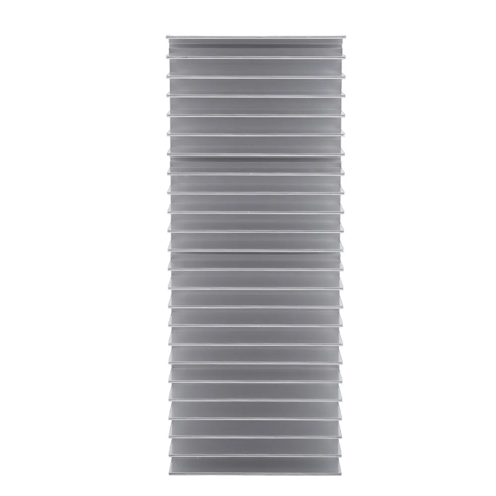Efficient Cooling 150*60*25mm Heatsink 24 Teeth Silver Aluminum Heatsink Cooler Electronic Cooling