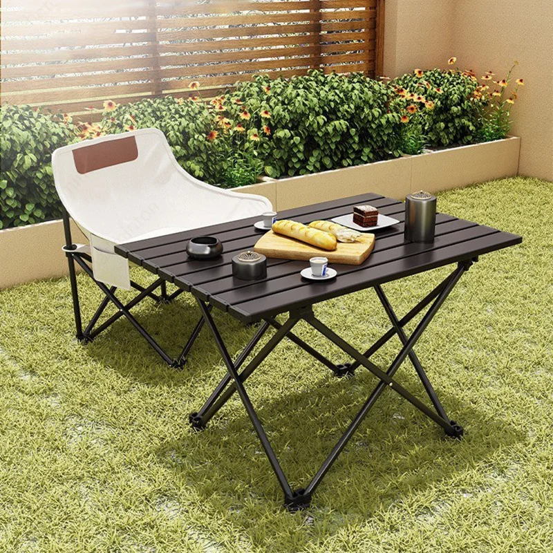 Outdoor Folding Table Camping Chicken Rolls Table Night Market Stall Barbecue Portable Leisure Simple Table Set Wholesale