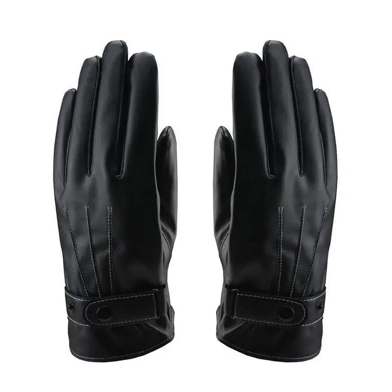 Winter Gloves Outdoor Winter Motorcycle Gloves Cold Weather Touchscreen Gloves Ski Leather Gloves For Outdoor Cycling Driving